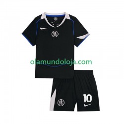 Camisola Chelsea Cole Palmer 10 Criança Equipamento Terceiro 2025-2026 Manga Curta